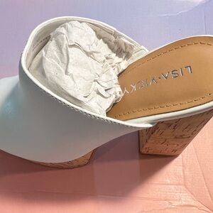 NIB White Women's Mules